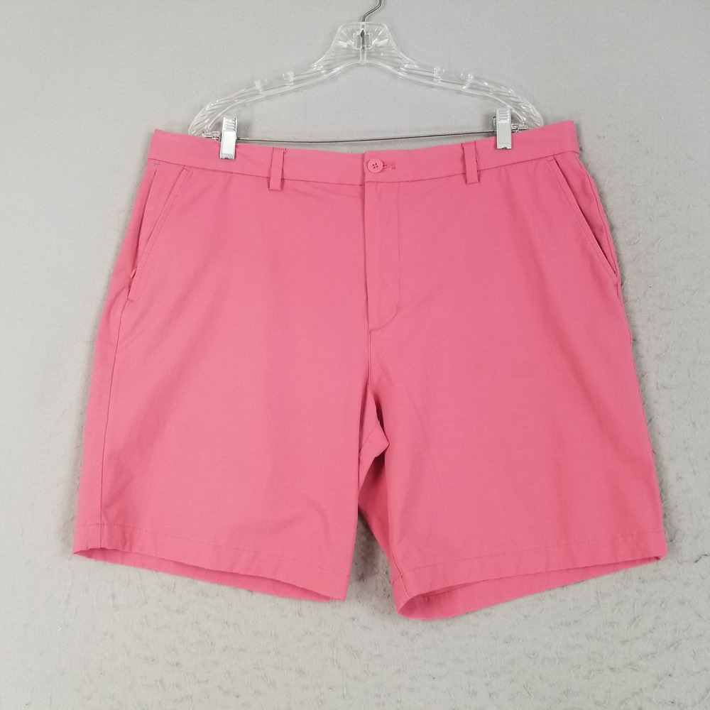 Vineyard Vines Shorts Mens 38 Pink On-The-Go OTG Performance Cotton Stretch